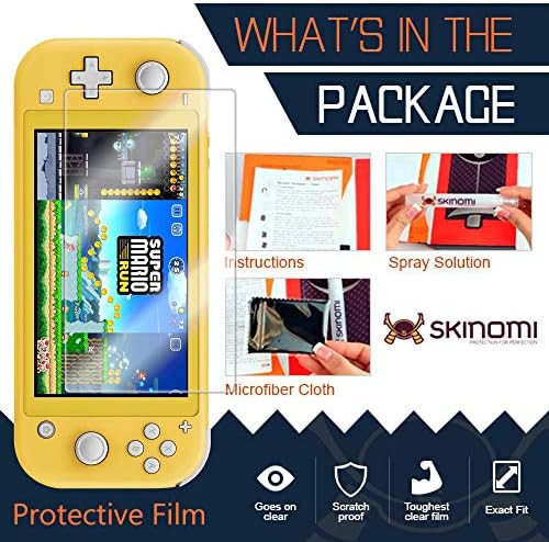 SkinOMI zaslon Zaštitnik kompatibilan s Nintendo Switch Lite Clear TechSkin TPU Antibulble HD Film