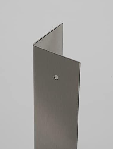 2 x 2 x 48 kutni čuvar, od nehrđajućeg čelika 16 mjerača t304 4 četkani satenski završetak izbušenih rupa -kvadratni uglovi