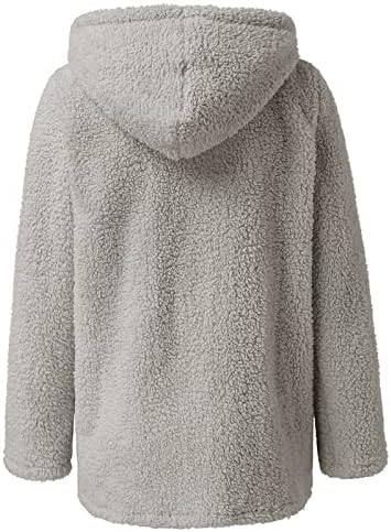 Kišni kaput, preveliki lijepi kaputi s dugim rukavima Womans School Fall Comfort bluza fit fleece kapuljača Čvrsta gornja