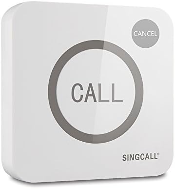 SingCall bežični servisni sustav poziva za restoran kafić, nazovite osoblje konobarske medicinske sestre, veliki dodirni