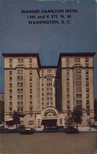 Manger Hamilton Hotel Washington, District of Columbia DC Original Vintage Razglednica