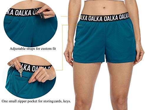 OALKA ženske trčanje kratkih hlača trening atletski fitnes bočni džepovi u teretani kratke hlače