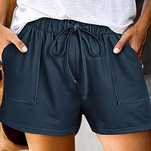 Ženske kratke hlače za ljetne elastične džep džepa Struk kratke hlače ženske ležerne hlače plus labavi ženski traper