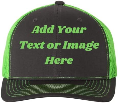 Richardson 112 Paket od 12 prilagođenih šešira s izvezenim tekstom/logotipom, personalizirani podesivi kapica za kamion za