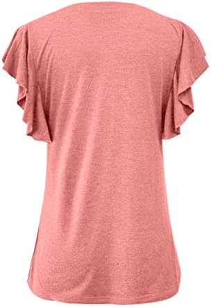 Pamučne majice za žene multi pakete ženske majice s kratkim rukavima modni v vrat predimenzionirani labavi vrhovi čvrsti