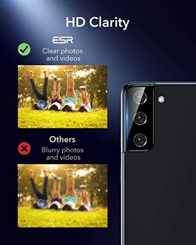 ESR zaštitnik objektiva za kameru kompatibilan sa Samsung Galaxy S21 Plus [2-Pack] [Staklo otporno na utihnuto staklo] [Ultra-Thin],