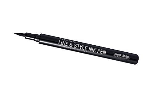 Kozmetička linija i elegantna olovka s tintom, crni sjaj.03 oz