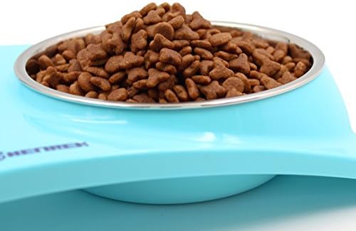 Dvostruka zdjela za hranjenje od nehrđajućeg čelika, za opskrbu vodom s hranom za kućne pse i mačke