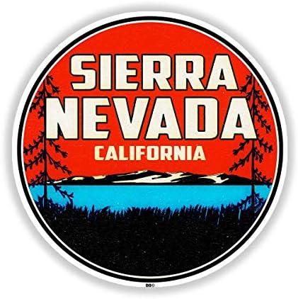 Sierra Nevada Mountains Kalifornijsko naljepnica 3 naljepnica odbojnika Laptop Vinil Car kombi kamion