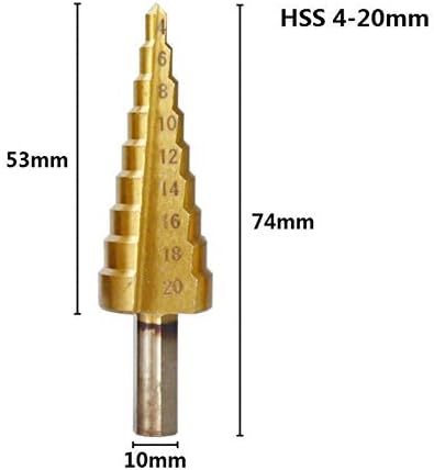 BITSKI KORAK BITS METORSKI SPICIC GROOVE PAGODA U obliku rupe za rupu rezač sa središnjim rezačem drva 4-12/20/32 mm HSS