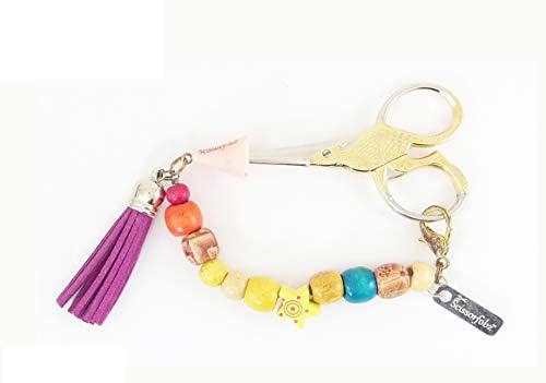 Škare Fobs by Scissorfobz-Natural Collection- ključ prstena s ključevima za narukvicu rukse ruksaka ruksaka vrećica šarm-