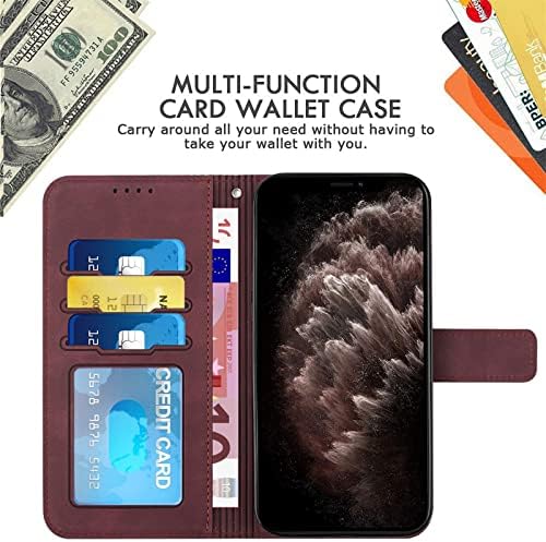 Torbica-novčanik XYX za Samsung A13 5G, однотонный novčanik od umjetne kože, držač za kartice-folio, oslonac za noge, šok-dokaz