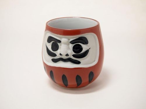 Red-daruma 3inčovi set od 2 čaša čaja japanski originalni porculan