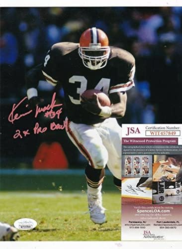 Kevin Mack Cleveland Browns 2 X Pro Bowl JSA Osigurana Akcija potpisana 8x10 - Autografirane NFL fotografije