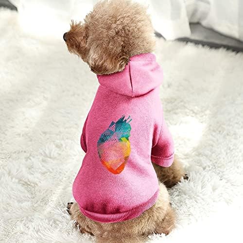 Love Heart2 modne kapuljače za kućne ljubimce meka topla odjeća za pse izdržljive džemper za kućne ljubimce sa šeširom