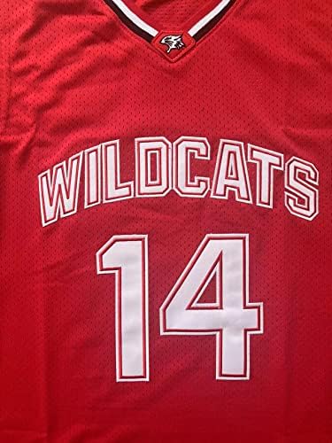 Mens Wildcats srednjoškolski dres, 14 košarkaški dres Troy Bolton, 8 Chad Danforth košarkaški dres/košulja