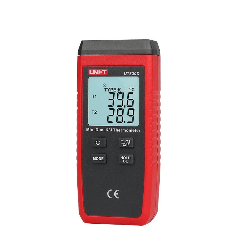 Termoelej termometar, -50 ℃ -1300 ℃ digitalni termometar termometar s dvokanalnim termoelementarnim mjeračem