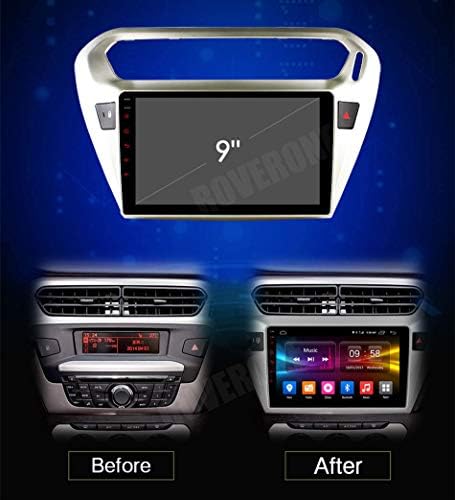 Roverone Android Car Stereo Bluetooth Radio Multimedia Glavna jedinica GPS Navigacija za Peugeot 301 za Citroen Elysee 2014