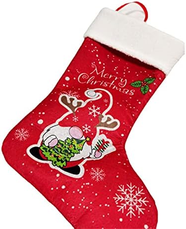 Zabavni čarapa kabel božićni pleteni 1 praznični božićni paket čarape crvene za božićne čarape Božić