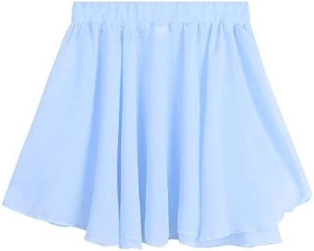Zdhoor Kids Girls baletne suknje suknje šifon Dance Pull-on Mini Active Skirt Classic Basic Yoga Yoga Dance odjeća