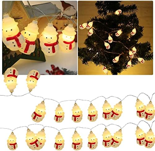 Božićni snjegović nizovi LED niz ukrasna svjetla Djeda Snowman Dekorativne žice USB pogon za božićno dvorište Party Unutarnji/Outdoor