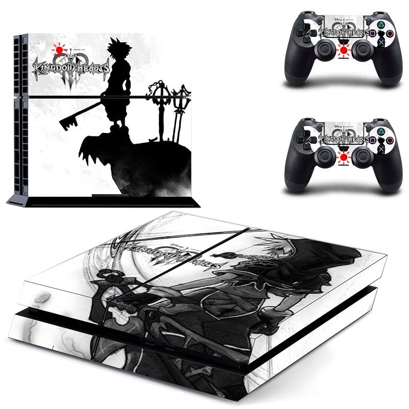 Igra Sora Kingdom uloga uloga PS4 ili PS5 naljepnica Skin Hearts za PlayStation 4 ili 5 konzola i 2 kontrolera naljepnica