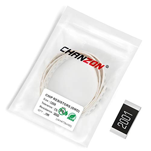 Chanzon 100pcs 1206 SMD otpornik 0 Ω OHM 1/4W 0,25W ± 1% tolerancije debeli film 0R SMT CHIP otpornici ROHS certificirani