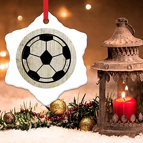 Sport Player Poklon božićni ukrasi nogometna lopta keramički ukrasi za božićne ukrase nogometni nogometaš poklon Smiješan