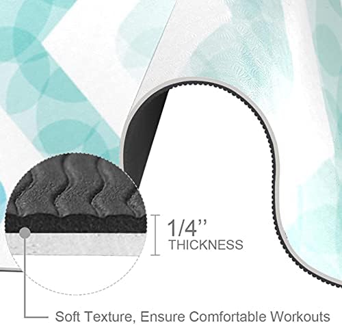 Umjetnički dizajn Premium Premium debela prostirka za jogu od ekološke gume za zdravlje i fitness neklizajuća prostirka za