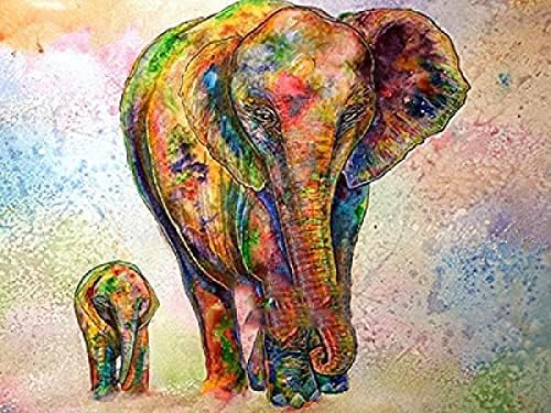 DIY boja po brojevima za odrasle početnike 5d crtani slon dijamantni slikanje životinjskog slona Dijamantni vez za vezanje