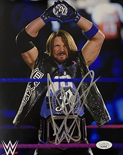 WWE ekskluzivni A.J. Stilovi potpisani autogramirani 8x10 Photo JSA Autentifikacija 6 - Fotografije s autogramima