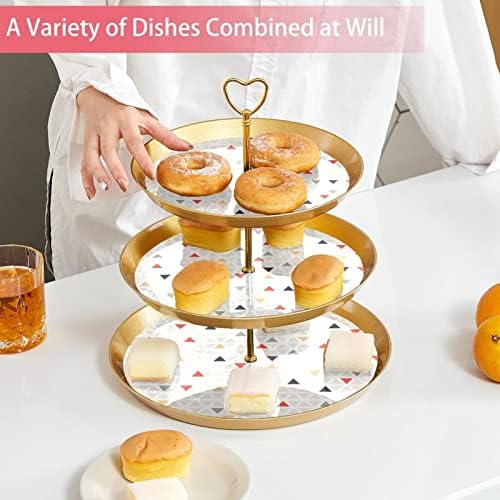 3 slojeva za deserte stalak za cupcake voćna ploča plastika za posluživanje zaslona za vjenčanje rođendanski tuš čajanke