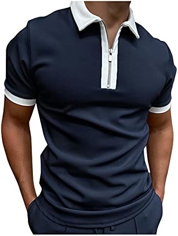 Ljetna majica kratkih rukava s ovratnikom s printom, Muška proljetna bluza s okruglim vratom, ležerna Muška bluza, Muške