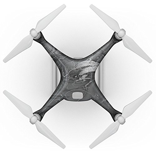 Dizajn Skinz Design Skinz Crni i srebrni mramorni vrtlog V7 naljepnica s cijelim tijelom Kompatibilno s dronom DJI Phantom