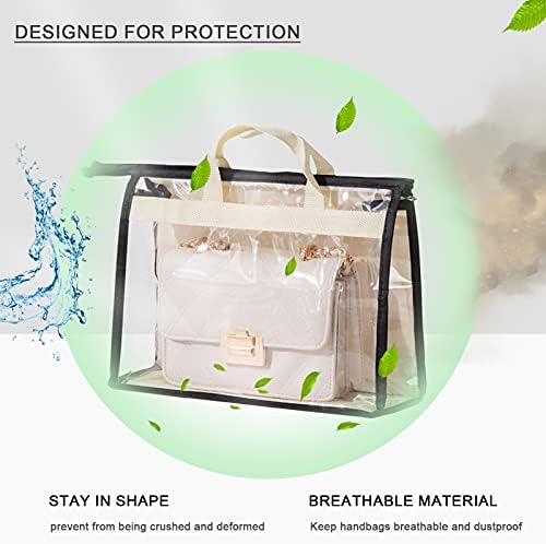 10pcs Prozirni organizator za pohranu vrećica poklopci za prašinu, 5 veličina prozirna zaštitna torbica s patentnim zatvaračem
