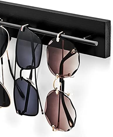 MKONO WOOD Sunčane naočale Organizator za skladištenje zidne naočale za naočale naočale zaslon za prikaz stalak rustikalni