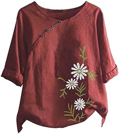 Ženske dukserice lagane klasične modne Ležerne ljetne majice s četvrtastim dekolteom i kratkim rukavima gradijentnog labavog