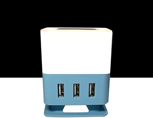 ZLMHONE kreveta Male stolne svjetiljke USB svjetiljka i 3 razina kontrola dodira, zatamnjena topla bijela svjetlost, savršena