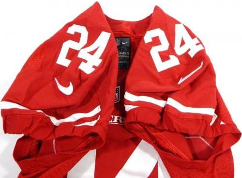 2014. San Francisco 49ers 24 Igra izdana Red Jersey 42 DP35632 - Nepotpisana NFL igra korištena dresova