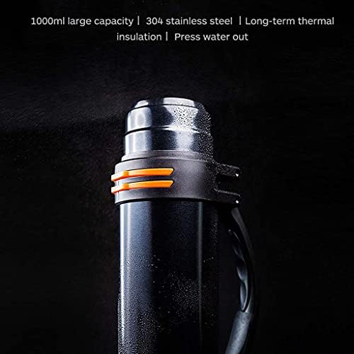 Cujux Termos od nehrđajućeg čelika Veliki kapacitet 1000ml Termička šalica prijenosna boca za vodu Vanjski sport izolirana