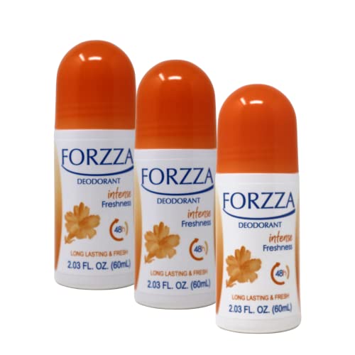 Forzza roll-on deodorant intenzivna svježina, 3-paket od 4,03 oz svaka, 3 boce s rolanjem