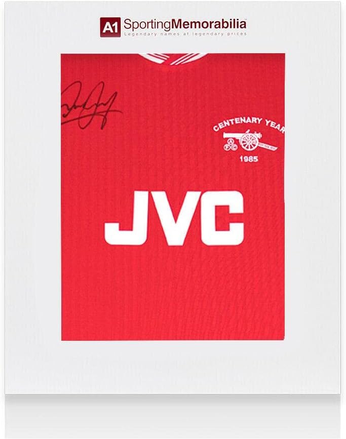 Liam Brady potpisao košulju Arsenal - Centenary majica - Poklon kutija Autogram - Autografirani nogometni dresovi