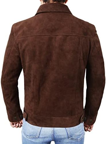 III -Fashions Muška jakna od kože od antilop kože - Klasični motocikl Western Goat kožni kaput