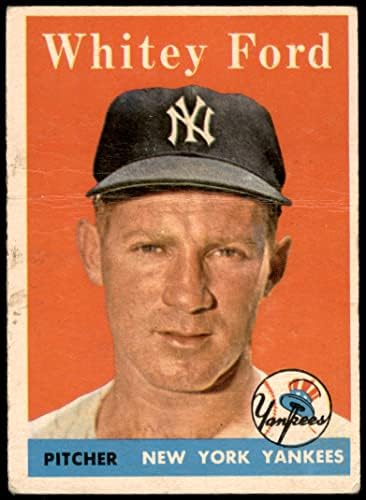 1958. Topps 320 Whitey Ford New York Yankees Good Yankees