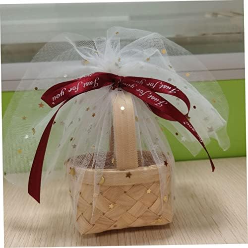6pcs košarica za kupovinu poklon vrpce za pohranu poklon košara za pohranu s poklopcem kutija čokolade rustikalni vjenčani