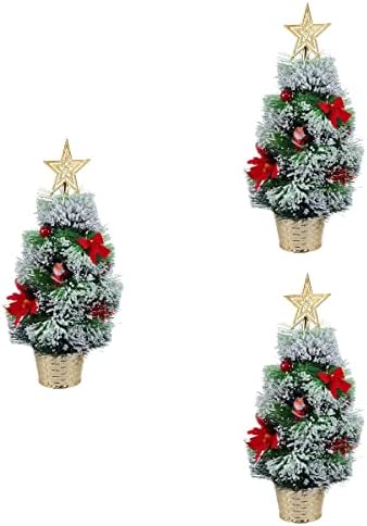 3 PCS 45 cm Mini božićno drvce Ukras Umjetna borova igla božićno drvce Božićni ukrasi Pokloni ukrasi