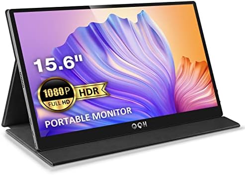Prijenosni monitor QQH, 15,6 Monitor za laptop FHD 1080P, USB C računalnim zaslonom IPS sa drugog ekrana, Gaming monitor