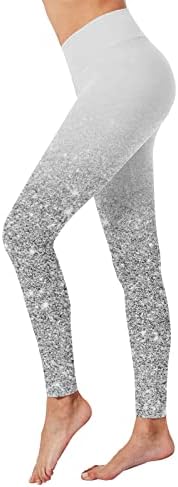 Miashui ruffle gaćice žene tiskane hlače hlače gamaša s visokim strukom trening trčanje sportskih žena trening gamaša visoko