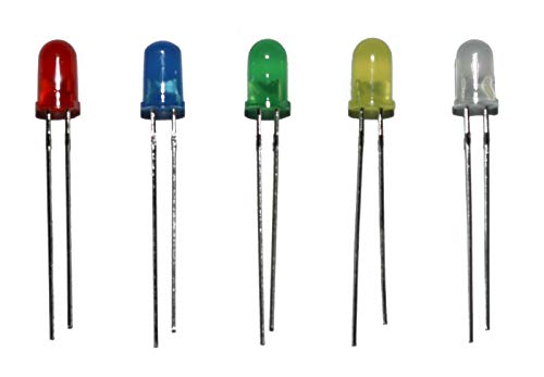 E -projekti - 5 mm difuzne LED diode, 5 boja