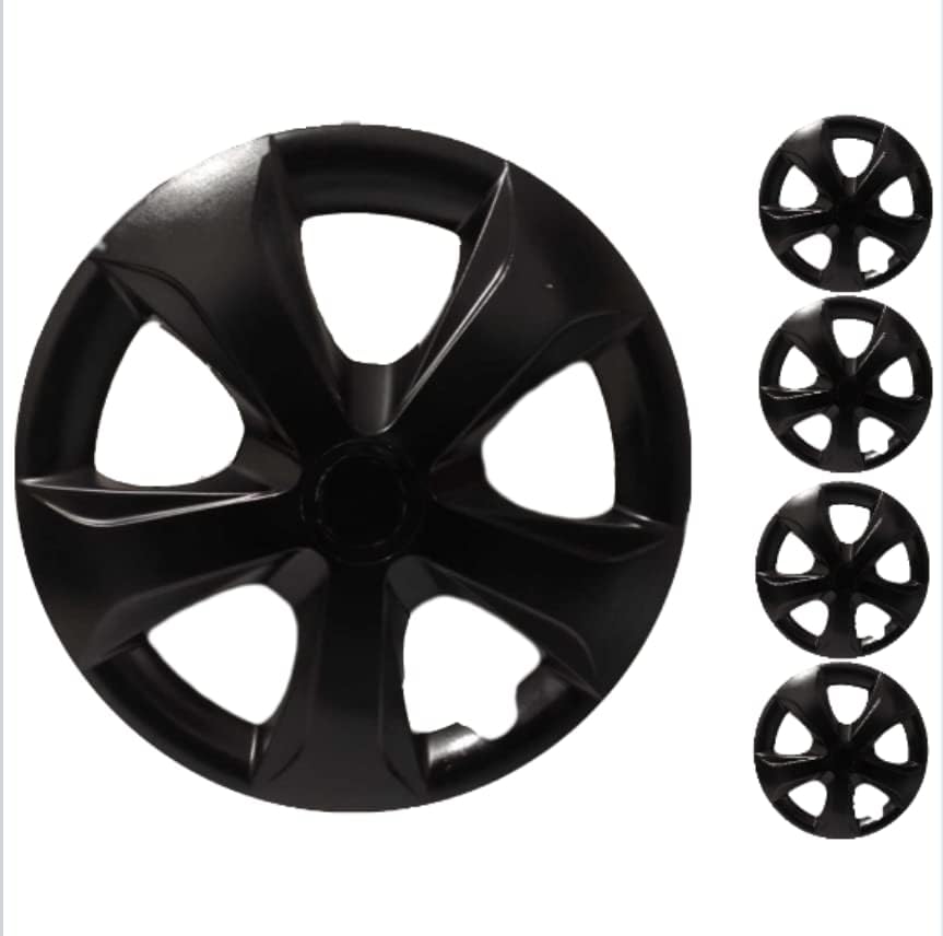 Copri set od 4 kotača s 14-inčnim crnim hubcap snimkom odgovara Hyundai Accentu